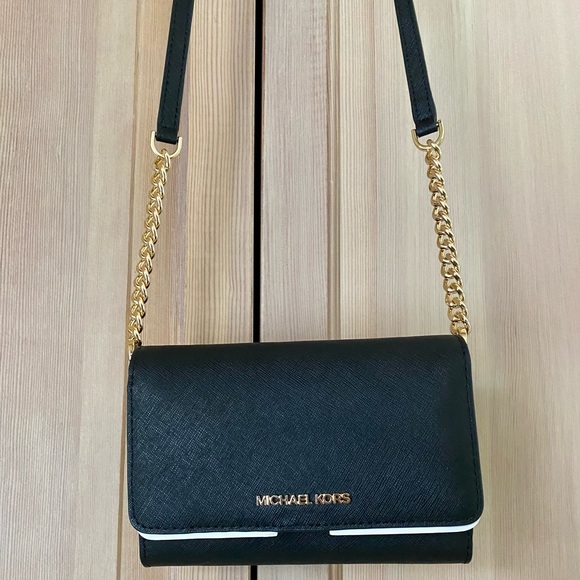 Michael Kors Bags Michael Kors Crossbody Black With Gold Accents